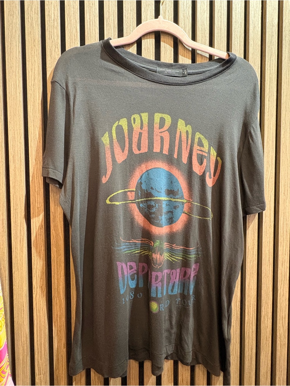 Journey Graphic Tee - Black Vintage-Style Band Shirt made in USA